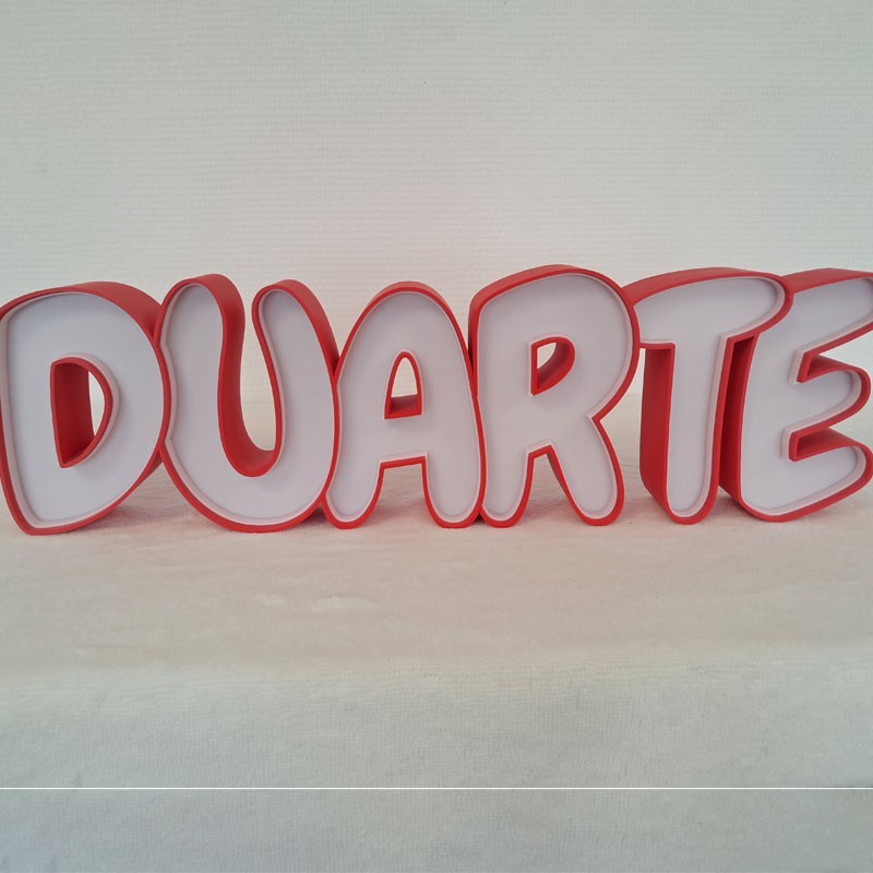 Prénom lumineux 3D